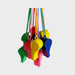 Mi Souvenir 12 Colorful Toy Whistles with Cord for Piñata 0