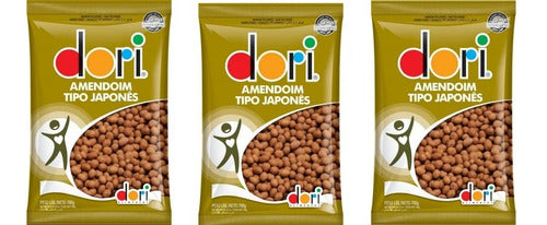 Kit 3 Amendoim Dori Tipo Japonês 700g Crocante E Saboroso 0