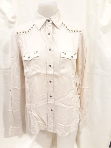 Wrangler Issa Shirt Champaigne With Studs 2