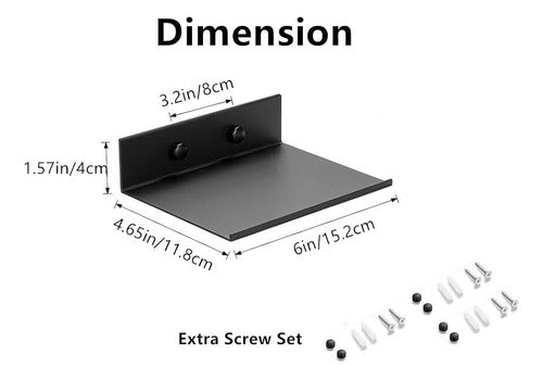 Z Metnal Small Floating Shelves, Mini Metal Shelf 1