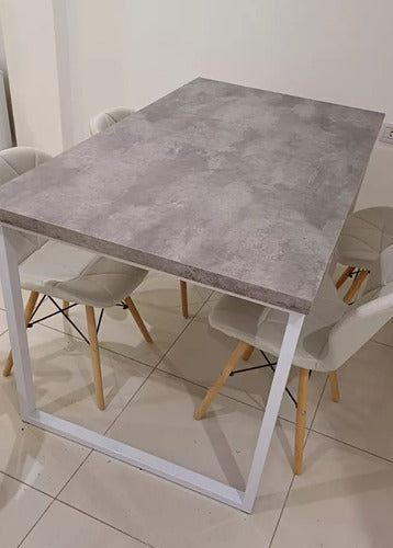 NUEVOS AIRES Industrial Dining Table 1.20x0.80 4