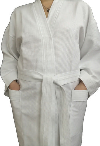 Masitex Personalized Bathrobe Honeycomb Pique Cotton Sizes M, L 0