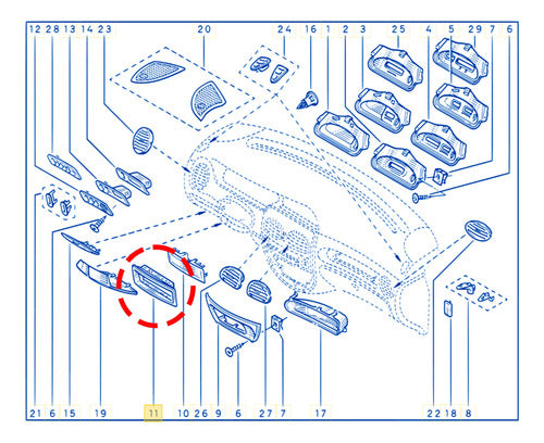 Renault Original Stereo Frame for Megane Scenic 1997 to 1999 6