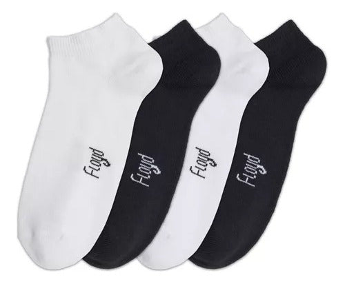 Floyd Pack X12 Men's Short Socks Black/White Art. M1414 2