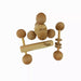 Pekiolo Natural Wood Rattles Kit for Babies 3