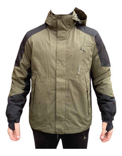 Urban Luxury Waterproof Two-in-One Windbreaker Jacket 0