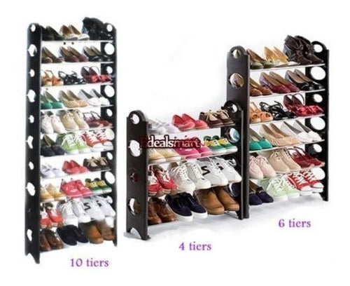 30 Pares 10 Niveles Zapato Torre De Pié Rack Organizador Esp 1