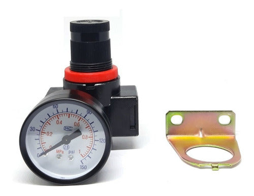 Rotake Regulator Air Pressure Pneumatic 1/4 C/ Support 0