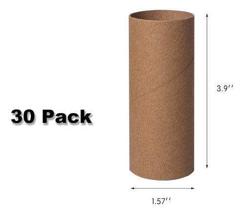 30 Pack Craft Rolls - Tubos Redondos De Cartón - Tubos De Ca 1