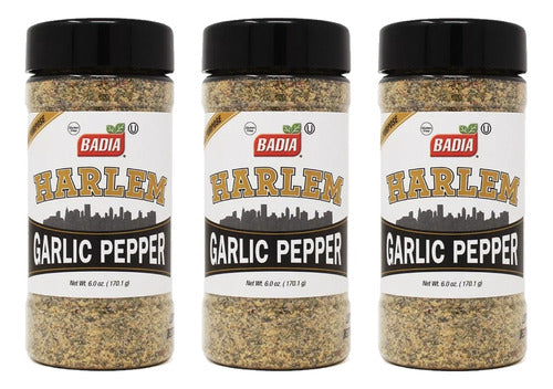 Badia Harlem Garlic Pepper 170,1 Grs Pimienta Con Ajo X 3 Un 0