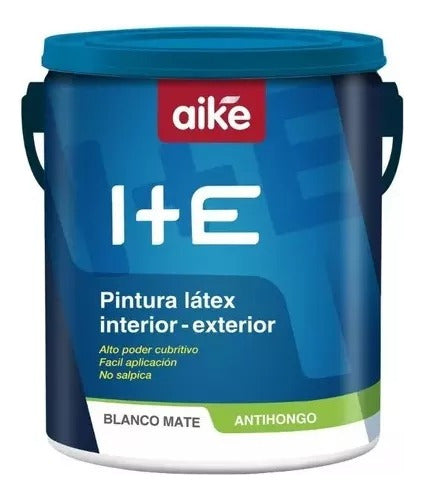 Latex Aike Interior Exterior Lavable Blanco 4 Litros 0