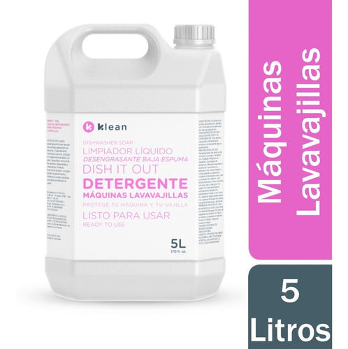 Klean Combo Lavavajilla Detergente 5L + Abrillantador 5L + Sal 2kg 2