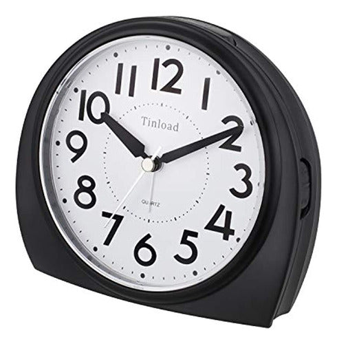 Reloj Despertador Analógico Silencioso De 5.5  Que No Hace T 1