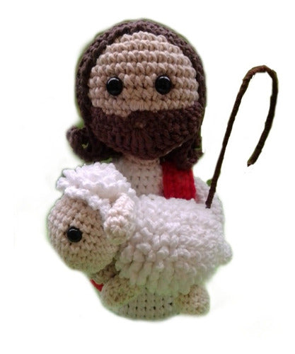 Jesús Buen Pastor Tejido En Hilo (amigurumis) 0