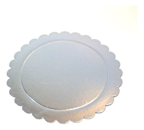 Juanalalo Cotillón Round Blonda Laminated Tray for Serving 20cm X10 0