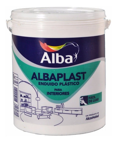 Alba Enduido Plástico Albaplast Blanco Interiores 4lts | Giannoni 0