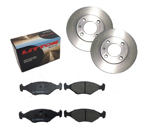 Kit Discs and Pads VW Gol Senda Gacel (Solid) 0