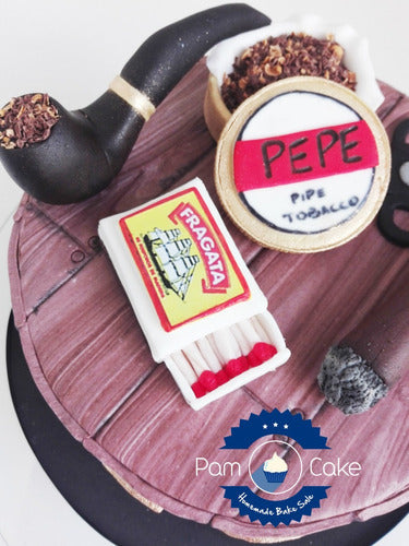 PamCakehouse Torta Artesanal 100 Años Habano Pipa Tabaco 3