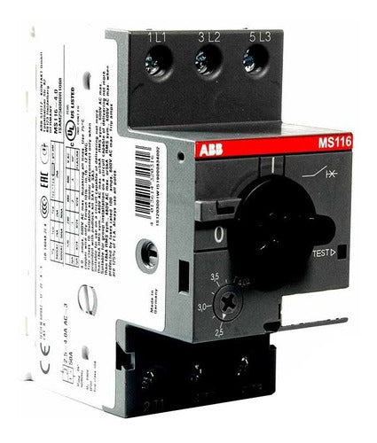 ABB Protector Guardamotor 50ka MS-116 Regulation 2.5 A - 4 A 0