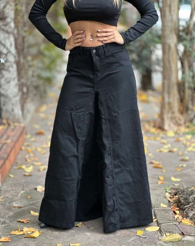 Casí Bruja Palazzo Oversize Wide Leg Rigid Pants 5