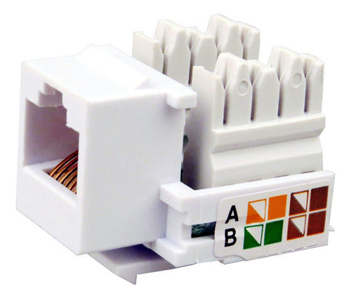 Dracma RJ45 Cat5e White Jack x 1 Unit 2