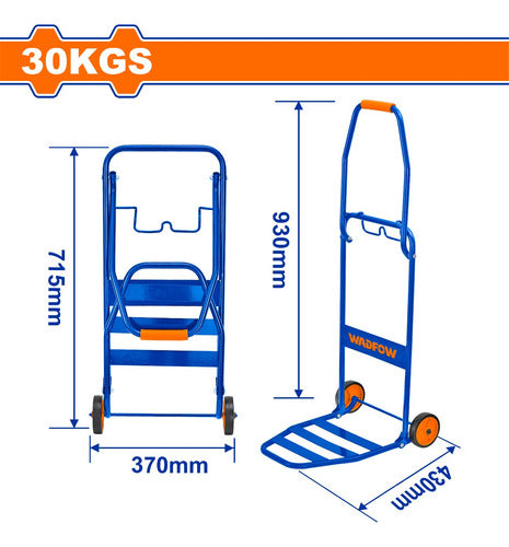 Wadfow Lightweight Foldable Cargo Cart Up to 30kg WWB9A03 0