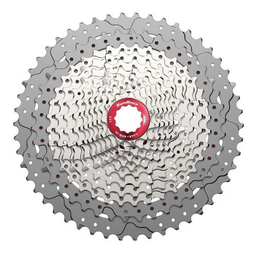 SunRace Cassette Piñon Bicicleta Mz90 11-50 12 Vel. Silver 0