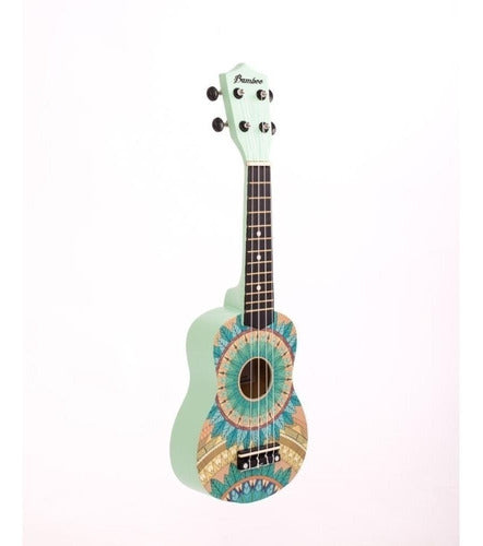 Soprano Bamboo Wood Design Ukulele BD20 0