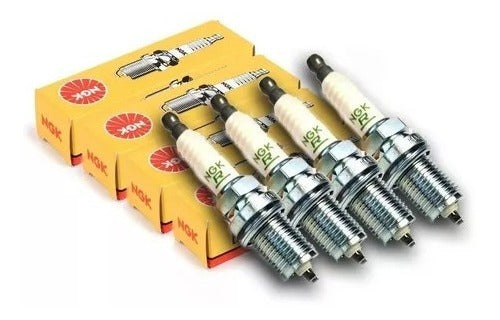 NGK Kit X4 Spark Plugs Fiat Siena Todos GNC Mopar 1