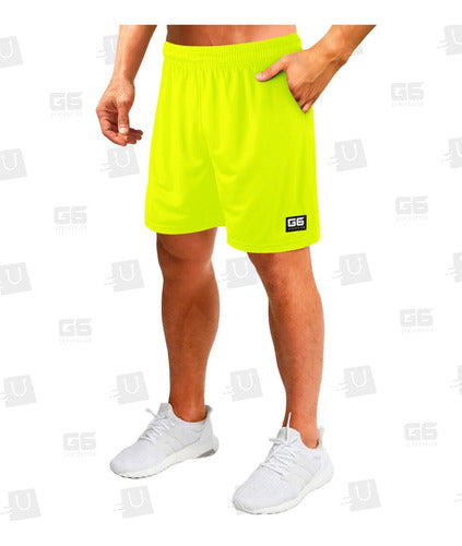 G6 Shorts Deportivo Con Bolsillos Futbol Basquet Running Gym 5