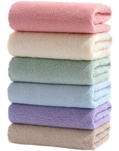 Clicshop Super Absorbent Cotton Bath Towel 140x70cm 0