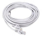 Cable De Red Ethernet Rj45 Utp 20 Metros Blanco Router Wifi 0