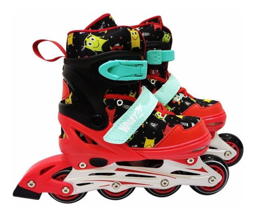 Street Runner Rollers Patines Extensibles Unisex Talle 28 Al 33 Aluminio 0