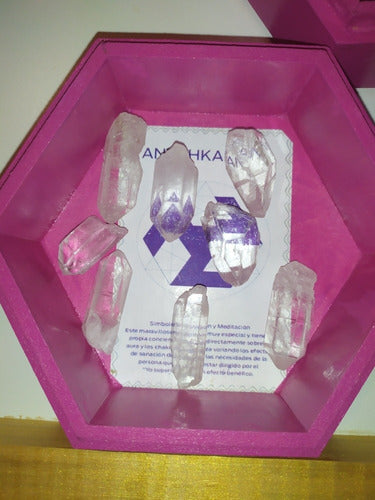 Reiki Box +ser 8 Quartz Crystal Antahkarana Points 4