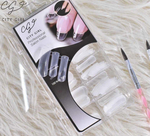 CG Dual System Capsule Molds X100 Units Sculpted Nails 1