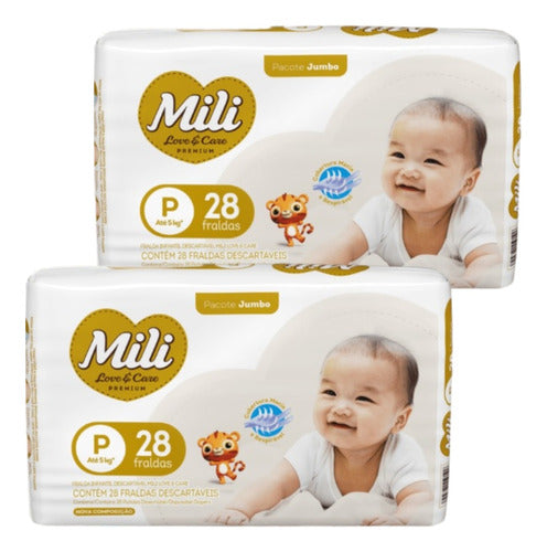 Mili Love & Care Premium Diapers (2 Pack) 1