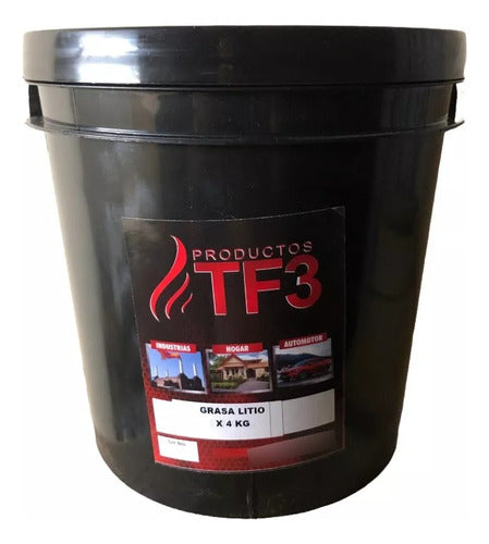 TF3 Grasa Lubricante De Litio Roja Multiuso Presion X 4kg 1