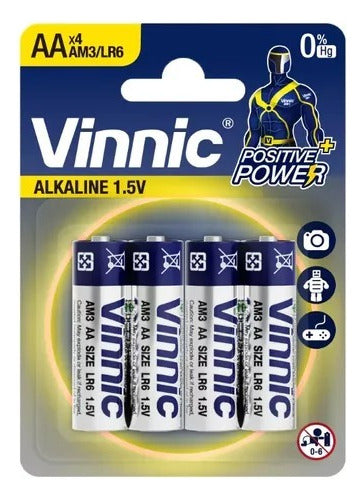 Vinnic Alkaline AA Batteries Blister Pack of 24 Units by Clock-Time 0