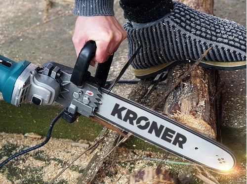 Kroner Sierra Espada P/amoladora. Convertilo En Motosierra 4