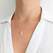 925 Silver Initial Letter Necklace 17