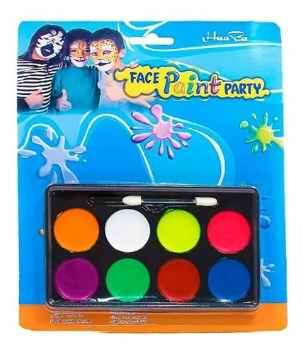 Pintura Facial Fantasia Para Niños 8 Colores  Face Painting 0