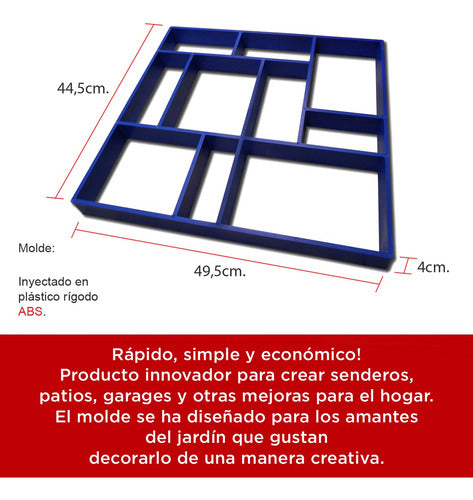 Antygona Moldes Para Fabricar Sendero Para Jardín De 50x50 Cm 2