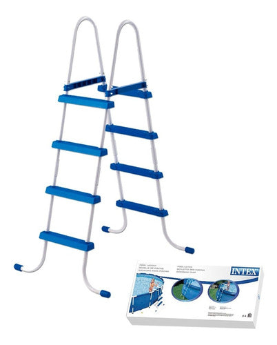 Escalera Para Pileta Intex 107 Cm. De Alto 0