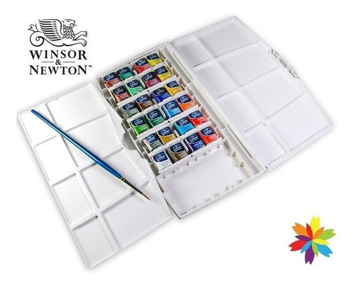 Caja Acuarelas Winsor & Newton Cotman X 24 Past Barrio Norte 1