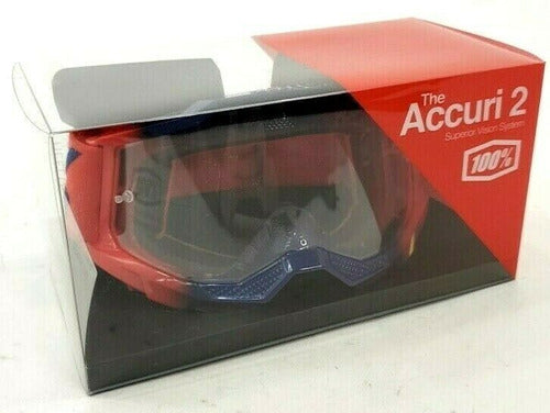 100% Accuri 2 Kearny Clear Motocross Enduro Qpg 1