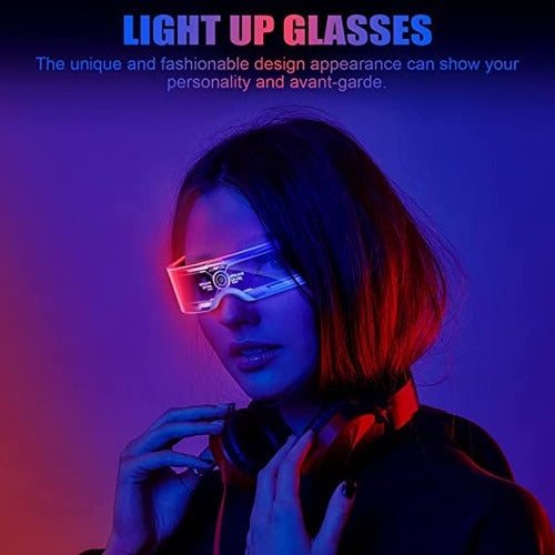LED Robot Iron Anteojo Bright Glasses Premium Future Show X6 1