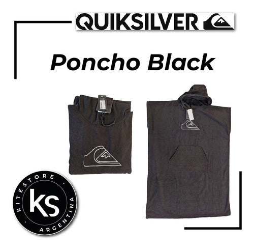 Ponchos Quicksilver Black - Woman/men - Kitesurf - Surf 1