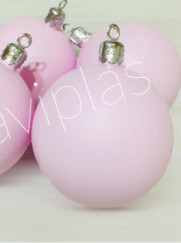 Naviplas Christmas Ornaments 7cm Pastel Pink X 90 Und For Customization 3