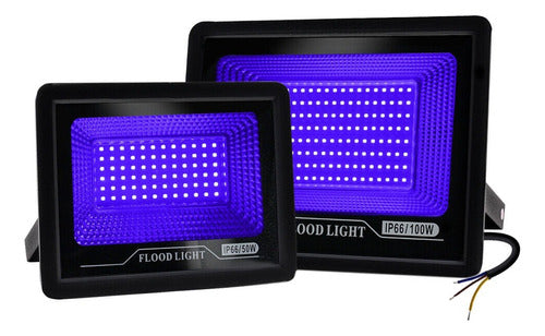 GN Foco Tacho Luces Led Luz Negra Uv Fiestas Fluor 100w 1