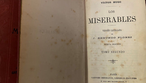 Los Miserables 5 Tomos Falta El Tomo 1  / Víctor Hugo  C1 2